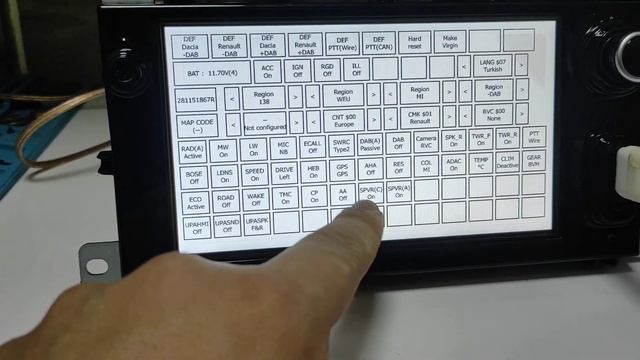 Medianav Evo 2 LAN5810WR0 (1.0.15.0 Micom) Configuration.