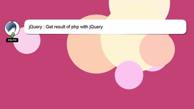 jQuery : Get result of php with jQuery смотреть онлайн