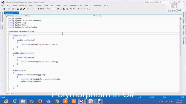 Polymorphism in C#: Compile time Vs Run time Polymorphism with Example смотреть онлайн