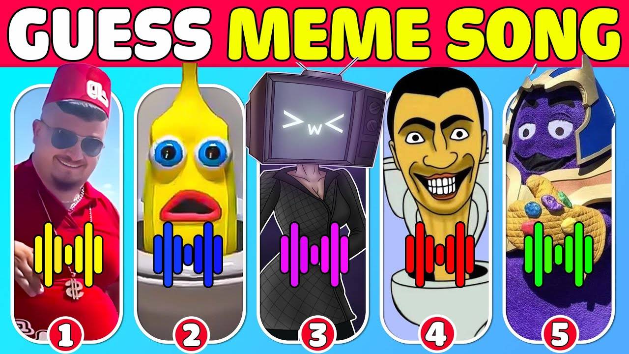 Guess The Meme By Song _ Skibidi Toilet, Grimace Shake, Banana Cat, Mr.Beast, Skibidi Dom Dom Yes смотреть онлайн