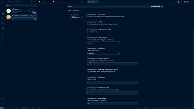 How to use eCSStractor plugin for vscode смотреть онлайн