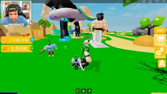 NOS CONVERTIMOS en EL GIGANTE MAS FUERTE de ROBLOX !! | Roblox Lifting Simulator смотреть онлайн