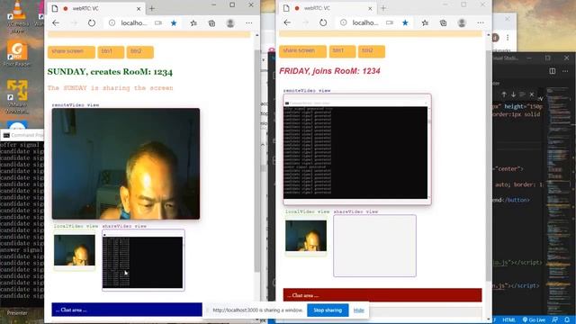 WebRTC, video.conference - chat - screenshare смотреть онлайн