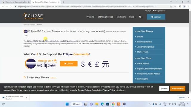 How to install Eclipse IDE 2022-12 on Windows 10/11 with JDK [ 2023 Update ] Eclipse - Latest JAVA смотреть онлайн