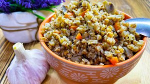 ГРЕЧКА рецепт/ Простой и вкусный рецепт/ Гречка с грибами/ Гречка по-купечески