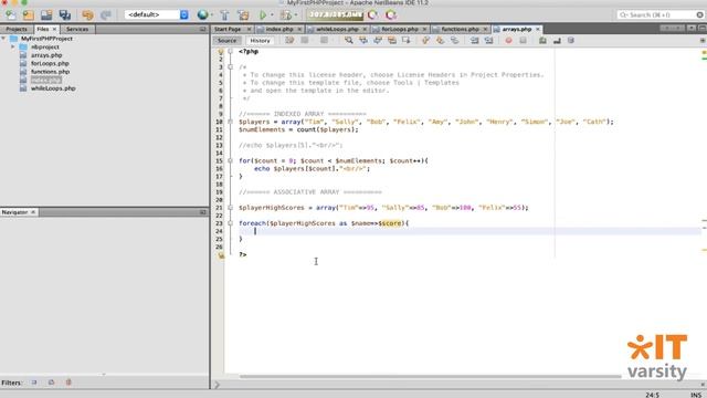 Getting Started with PHP - Lesson 12 | PHP Data Types: Associative Arrays смотреть онлайн