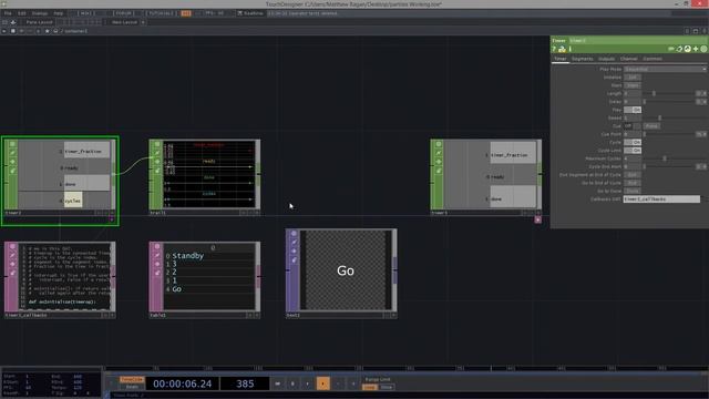 THP 494 & 598 | The Timer CHOP | TouchDesigner смотреть онлайн