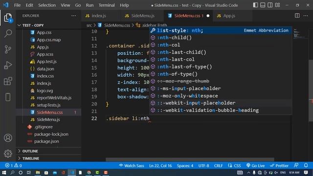 Fixed Sidemenu Bar using ReactJS смотреть онлайн