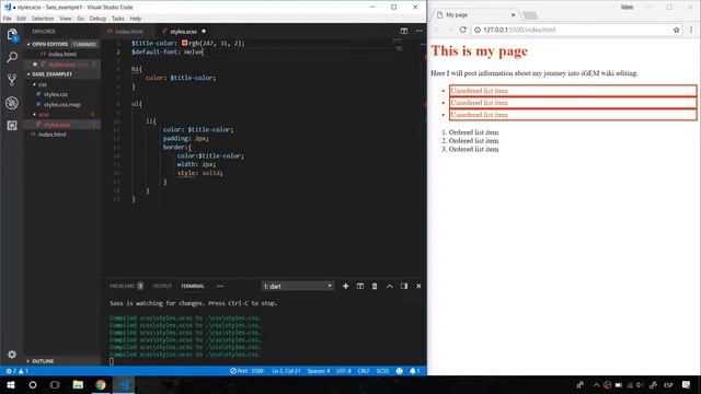 6.2. Styling the wiki with Sass: An introduction to Sass and example смотреть онлайн