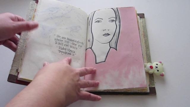Handmade Sketchbook / Art Journal Walkthrough #2: Sketchbook Tour w/ a Hardbound Vintage Style Cove смотреть онлайн