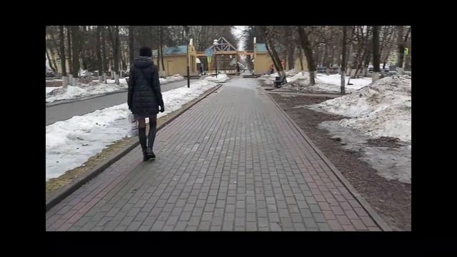Прогулка по алее. Город Красногорск Московская область. 01.04.2021 смотреть онлайн