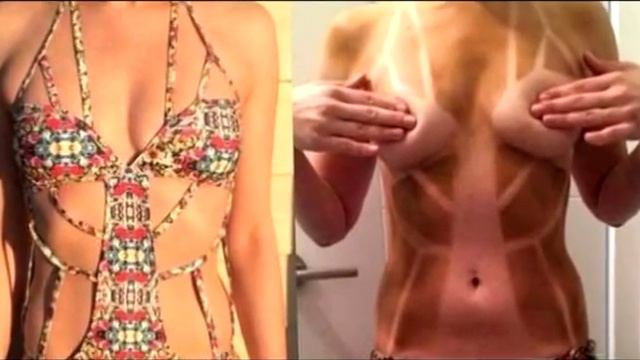 Загорающие девушки