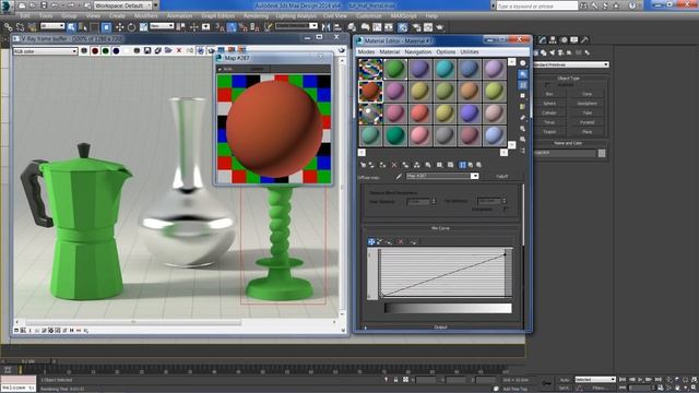 Vray tutorial- how to create Metal material using Vray for 3ds Max смотреть онлайн