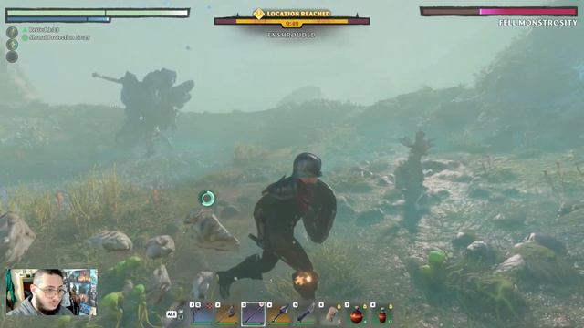 Enshrouded SOLO boss Fell Monstrosity for the flame altar upgrade and the black cauldron quest drop смотреть онлайн