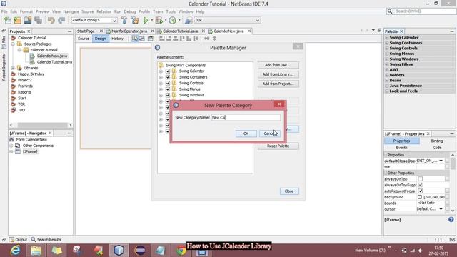 #5. How to use JCalender library in your Java Program!!! смотреть онлайн