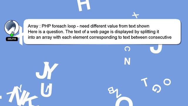 Array : PHP foreach loop - need different value from text shown смотреть онлайн