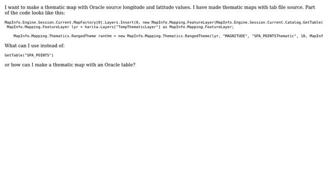 GIS: How to Make a Thematic Map with ORACLE using MapXtreme? смотреть онлайн