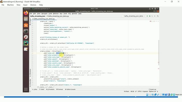 Spark Structured Streaming Application with Kafka Source |JSON|PySpark API|DataMaking|DM| DataMakin смотреть онлайн