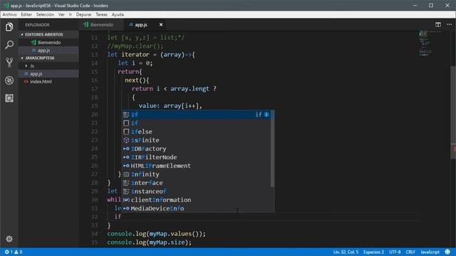 Curso de JavaScript Iterator смотреть онлайн