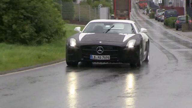 Mercedes SLS AMG Black Series Spy Video