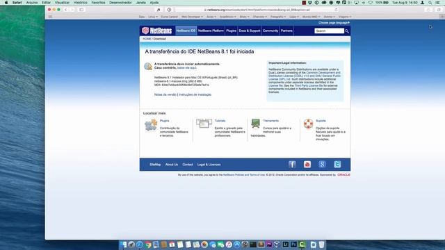 Aula 01 - Java - Instalando o NetBeans 8.1 no Macbook смотреть онлайн