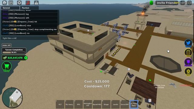 Roblox War Tycoon | Being Spawn Camped By A MI-24 Hind смотреть онлайн