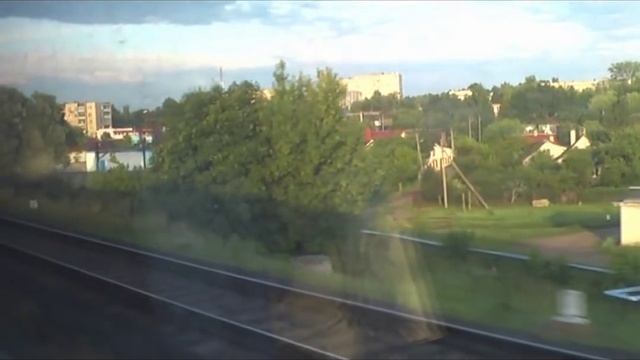 Прибытие на ст. Лида из окна поезда "Неман" смотреть онлайн
