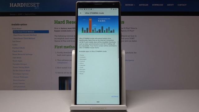 How to enable Power Saving Mode in Sony Xperia 10 Plus - Low Power Solution | HardReset.Info смотреть онлайн