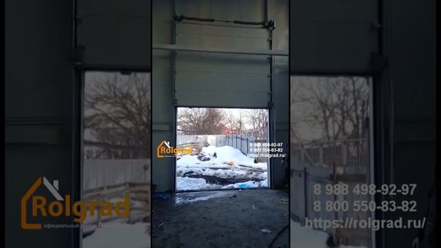 Секционные ворота с ручным цепным приводом Воронеж. ООО РОЛГРАД смотреть онлайн