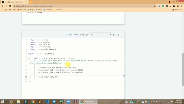 HackerRank Java BigInteger problem solution in Java | Java problems solutions | Programmingoneonone смотреть онлайн