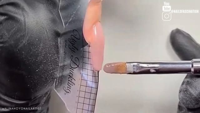 SCULPTING GEL NAILS FOR BEGINNERS | NAIL FORMS WITH GEL MANICURE | UGLY DUCKLING | NAILS FASCINATIO смотреть онлайн