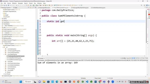 JAVA - Finding the Largest Number in an Array | Sum of Elements in an Array - Interview Programs смотреть онлайн