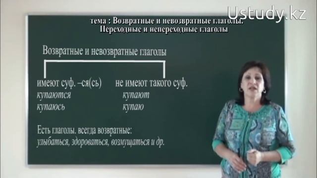 Подготовка к ЕНТ (Русский язык): Возвратные и не возвратные глаголы смотреть онлайн