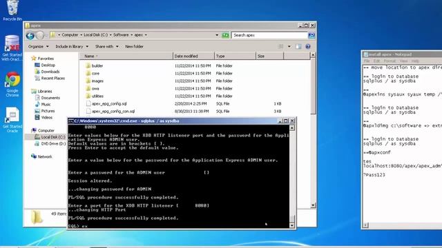 Oracle Application Express (APEX) 5.0 Installation смотреть онлайн