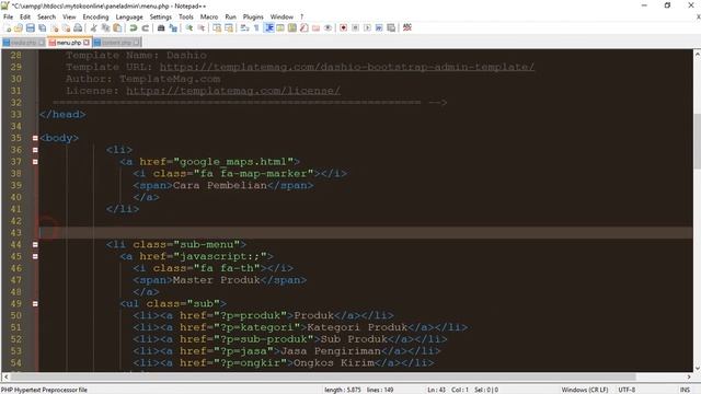 #1 Proyek Toko Online PHP MYSQLi : Menyiapkan Direktori dan Halaman Admin Website смотреть онлайн