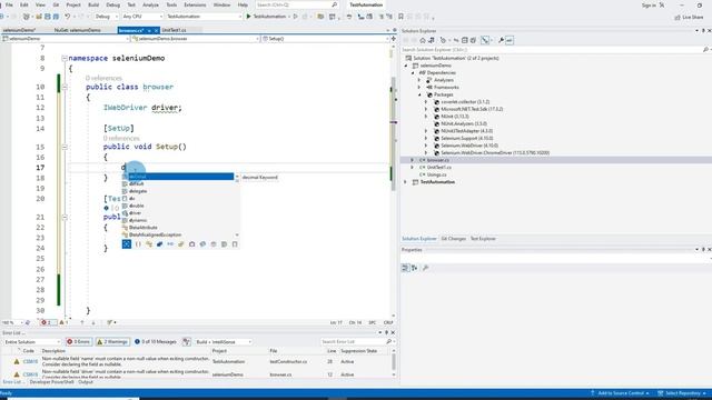 Selenium with c# tamil /launch Browser/ Webdriver and webdriver manager Selenium Practice смотреть онлайн