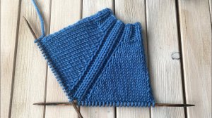 Регланная линия с переходом из резинки 2 на 2 (2 вариант)