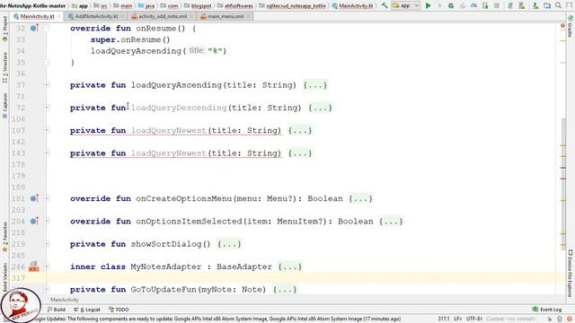 SQLite Kotlin – Notes App Part 02 – Android Studio смотреть онлайн