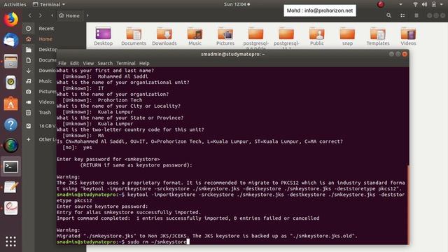 7 Server side Create a Key Store using Java default provider смотреть онлайн