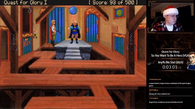 Quest for Glory: So You Want To Be A Hero VGA Any% (NSG) Speedrun [3:18] смотреть онлайн