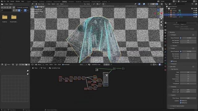BLENDER Invisibility cloak tutorial смотреть онлайн