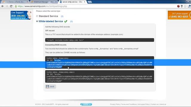 How to set White Label service (SPF and DKIM) with turboSMTP email delivery service смотреть онлайн