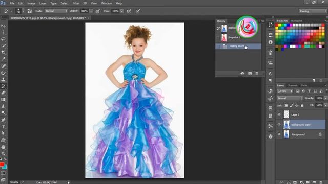 how to use history brush tool||hindi|,adobe photoshop cs6 смотреть онлайн