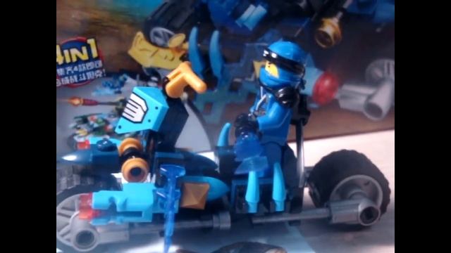Набор по майнкрафт LEGO VS набор LEGO NINJAGO мотоцикл Джея смотреть онлайн