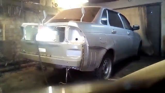 КУЗОВНОЙ РЕМОНТ PRIORA | вытяжка задка! смотреть онлайн