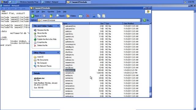 MASM 32-bit Windows Assembler смотреть онлайн