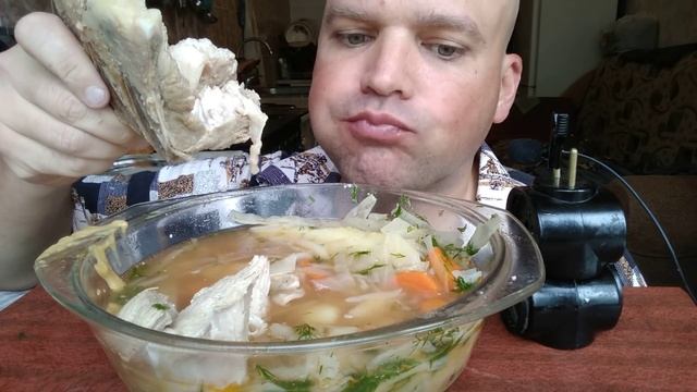 МУКБАНГ Щи со свининой / MUKBANG Pork Cabbage Soup