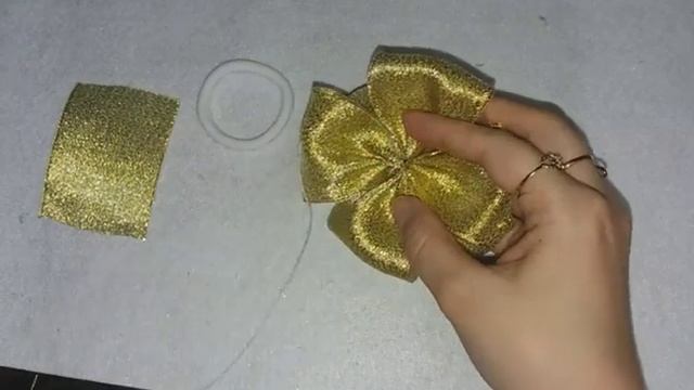 НОВОГОДНИЕ БАНТИКИ ИЗ ПАРЧИ , МК / DIY CHRISTMAS BOWS BROCADE