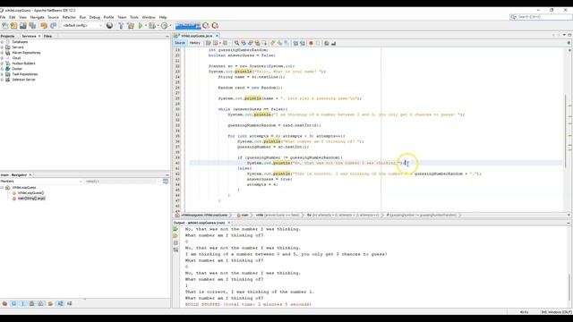 Java: Java While Loop Guessing Game смотреть онлайн