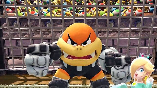 Mario Strikers Battle League Team Wario vs Team Bowser at Lava Castle смотреть онлайн
